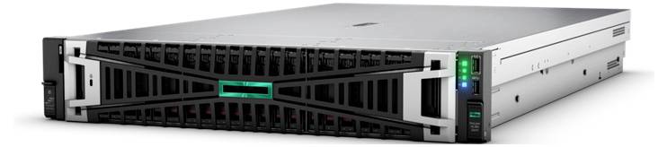 Ein Server im Rackmount-Design mit mehreren Lüftungsschlitzen und LED-Anzeigen.