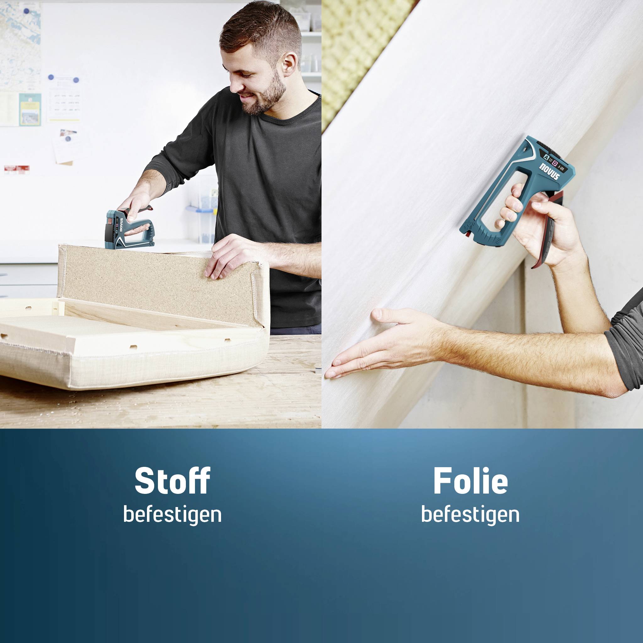 Novus Tools J-25 030-0459 Handtacker Klammerntyp Typ 53, Typ 53F, Typ 37, Typ 11 Klammernlänge 4 - 10mm