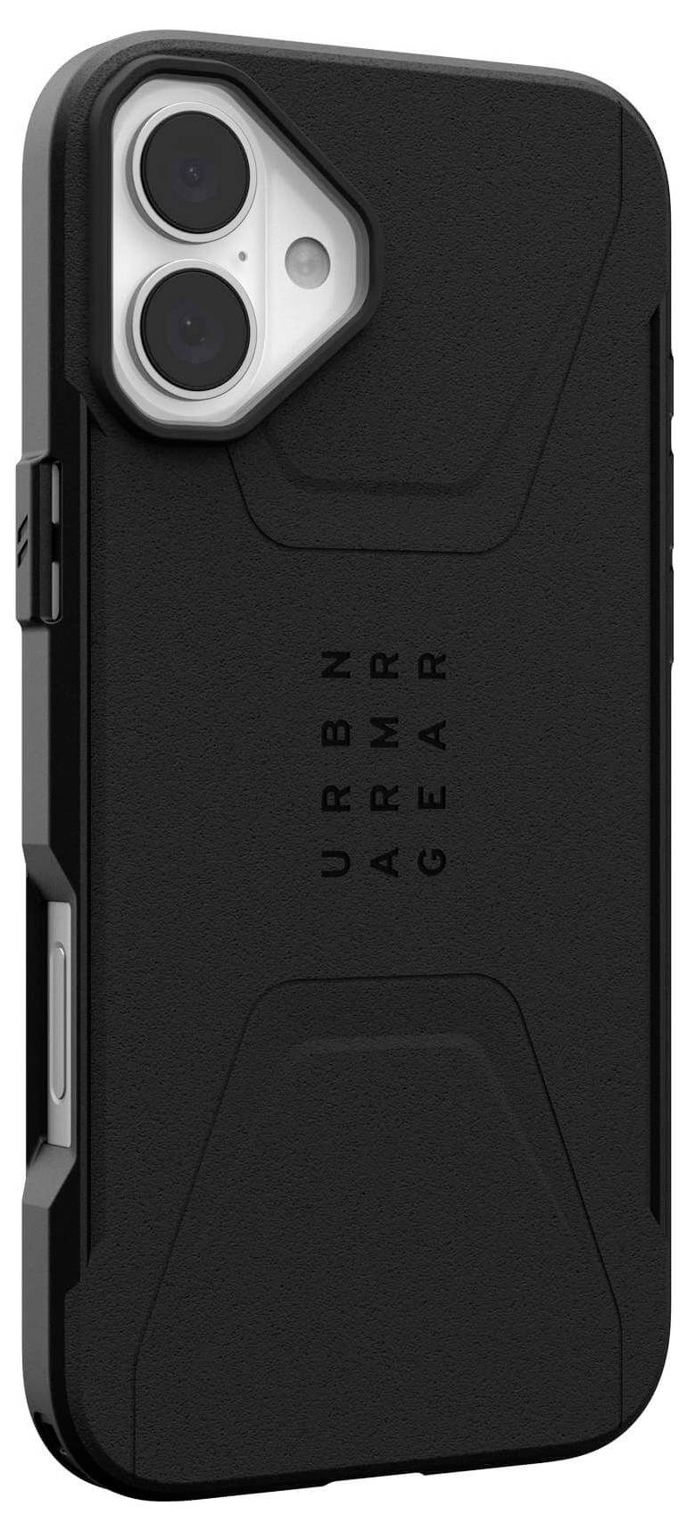 Urban Armor Gear Civilian MagSafe Case Backcover Apple iPhone 16 Plus Schwarz MagSafe kompatibel 114443114040