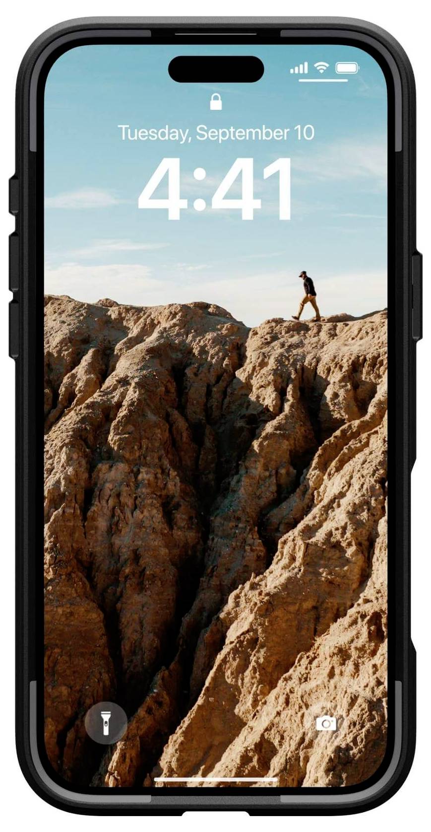 Urban Armor Gear Civilian MagSafe Case Backcover Apple iPhone 16 Plus Schwarz MagSafe kompatibel 114443114040