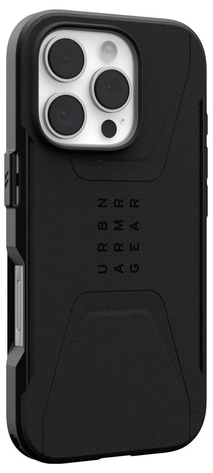 Urban Armor Gear Civilian MagSafe Case Backcover Apple iPhone 16 Pro Schwarz MagSafe kompatibel 114444114040