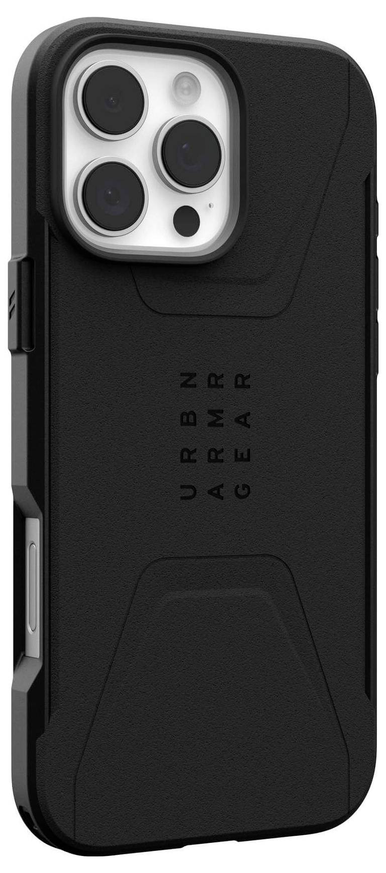 Urban Armor Gear Civilian MagSafe Case Backcover Apple iPhone 16 Pro Max Schwarz MagSafe kompatibel 114445114040