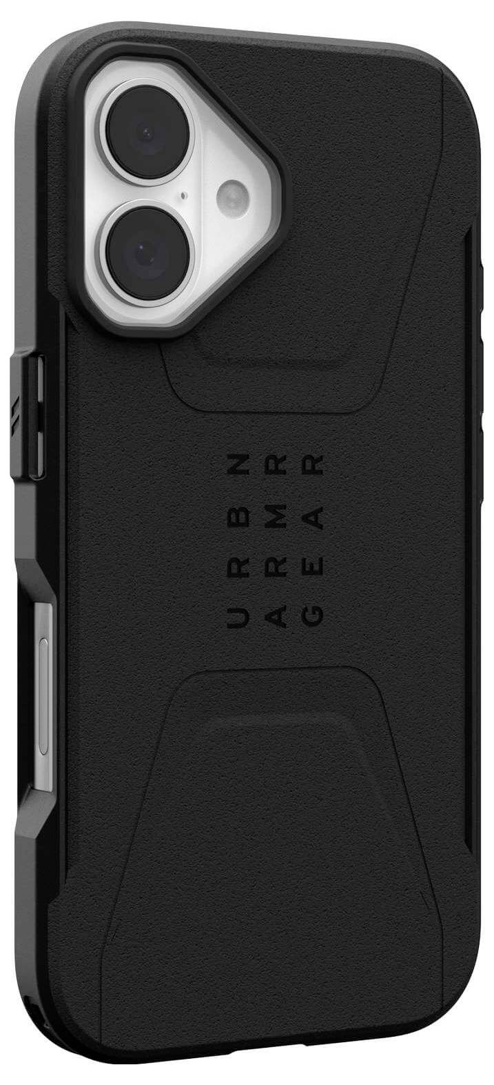Urban Armor Gear Civilian MagSafe Case Backcover Apple iPhone 16 Schwarz MagSafe kompatibel 114446114040