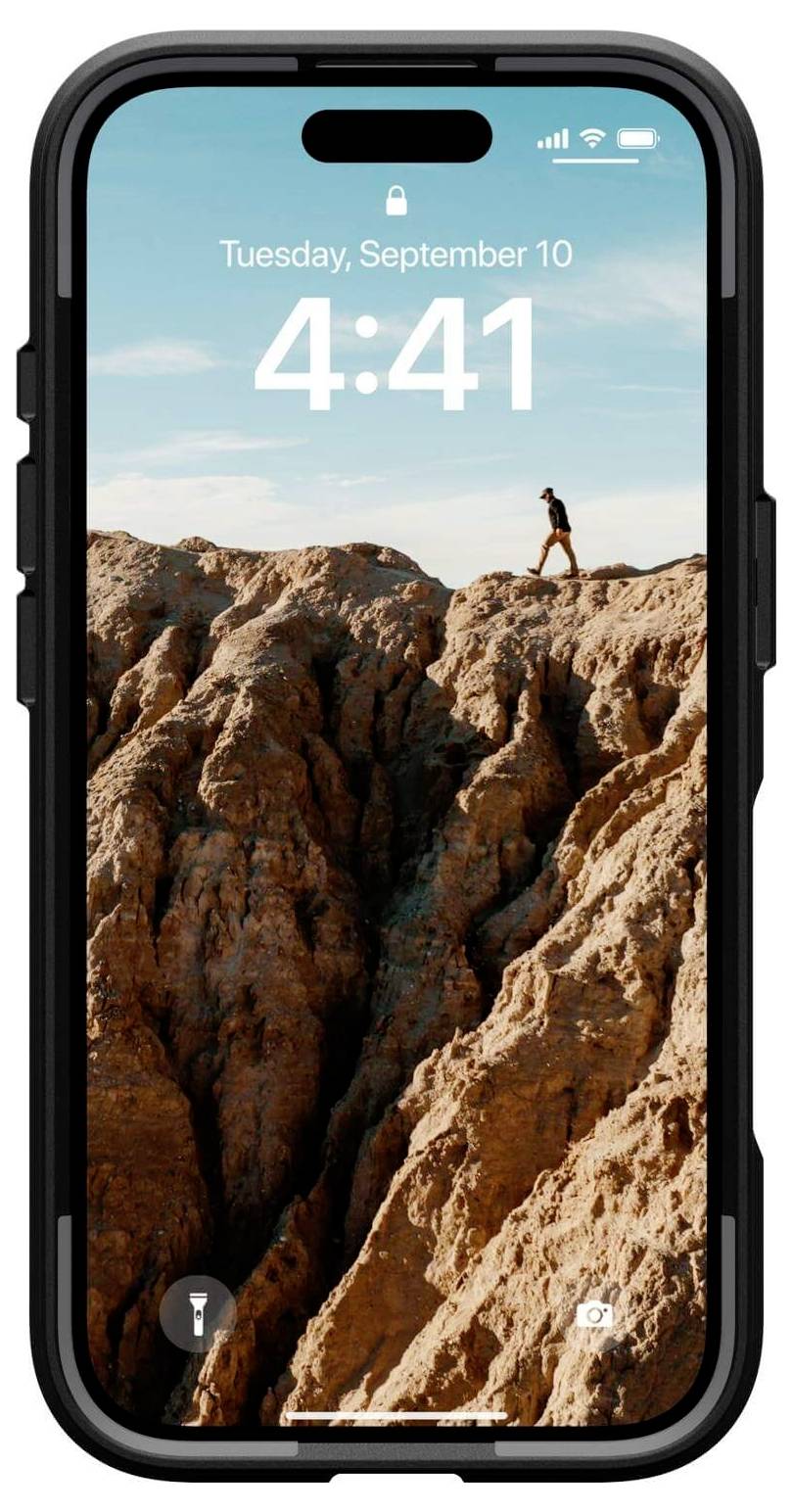 Urban Armor Gear Civilian MagSafe Case Backcover Apple iPhone 16 Schwarz MagSafe kompatibel 114446114040