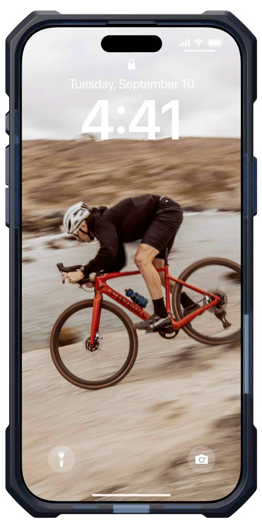 Urban Armor Gear Essential Armor MagSafe Case Backcover Apple iPhone 16 Pro Max Blau, Transparent MagSafe kompatibel 114449114151