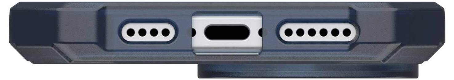 Urban Armor Gear Essential Armor MagSafe Case Backcover Apple iPhone 16 Pro Max Blau, Transparent MagSafe kompatibel 114449114151