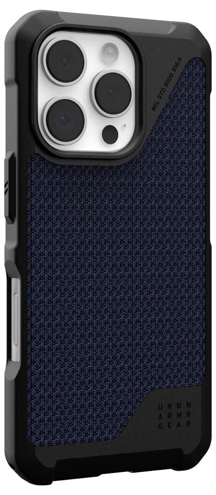 Urban Armor Gear Metropolis LT MagSafe Case Backcover Apple iPhone 16 Pro Kevlar®, Blau MagSafe kompatibel 114452113955