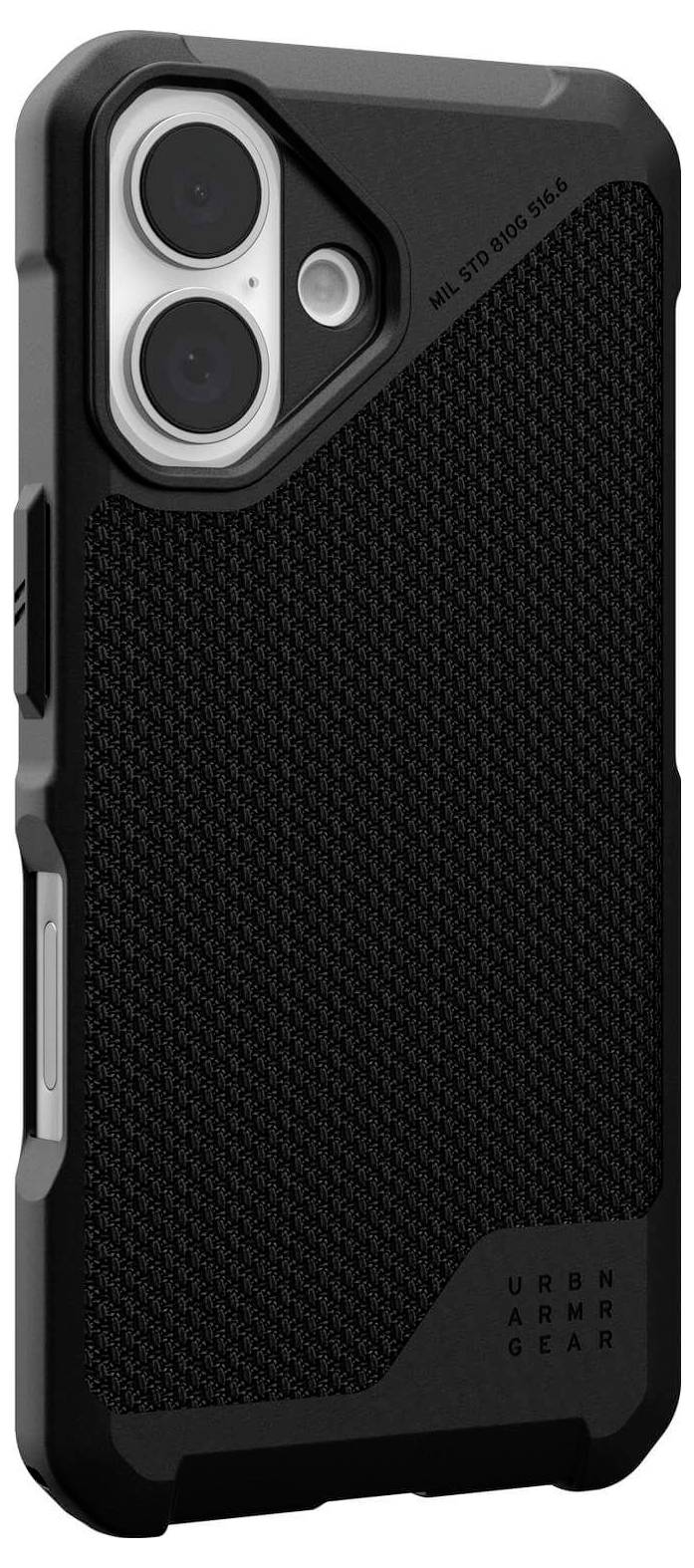 Urban Armor Gear Metropolis LT MagSafe Case Backcover Apple iPhone 16 Kevlar®, Schwarz MagSafe kompatibel 114454113940