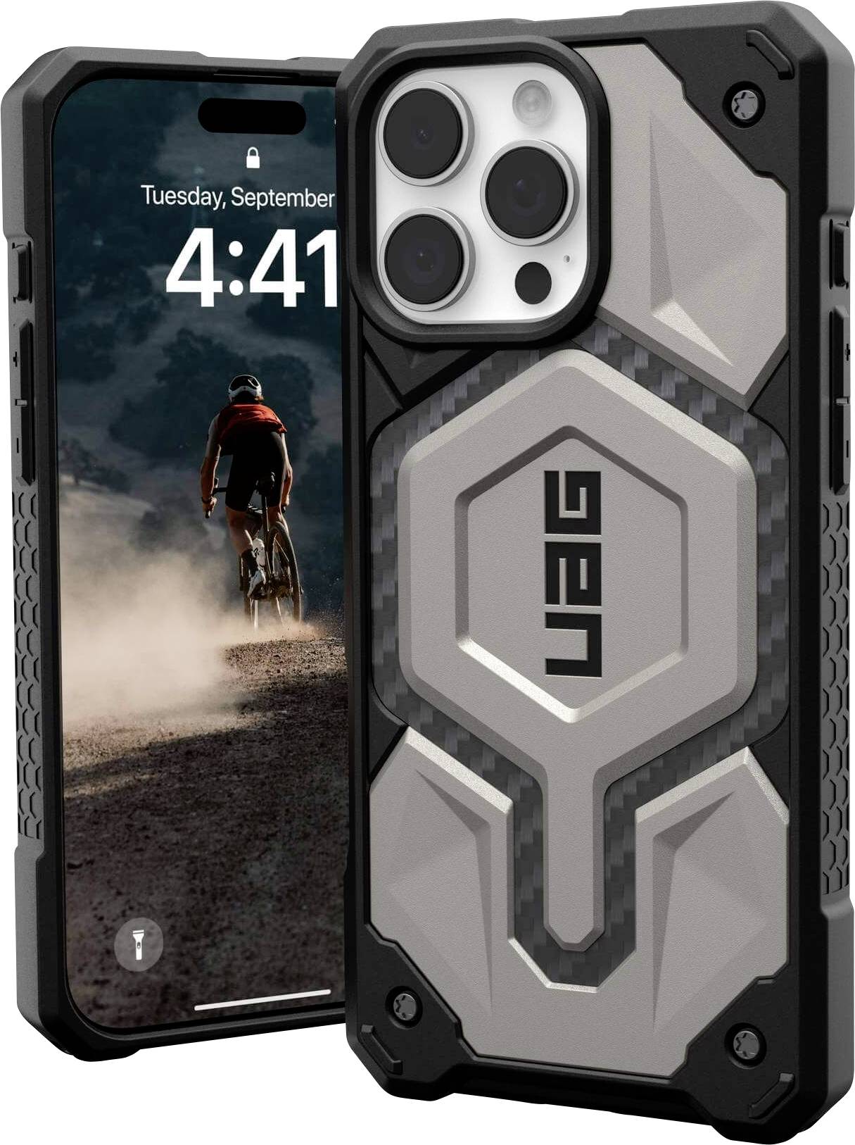 Urban Armor Gear Monarch Pro MagSafe Case Backcover Apple iPhone 16 Pro Max Titan MagSafe kompatibel 114457113636