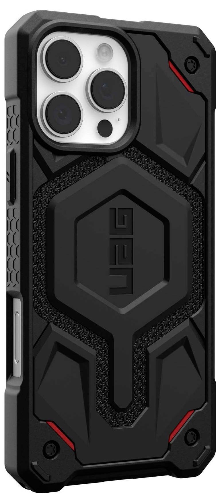 Urban Armor Gear Monarch Pro MagSafe Case Backcover Apple iPhone 16 Pro Max Kevlar®, Schwarz MagSafe kompatibel 114457113940