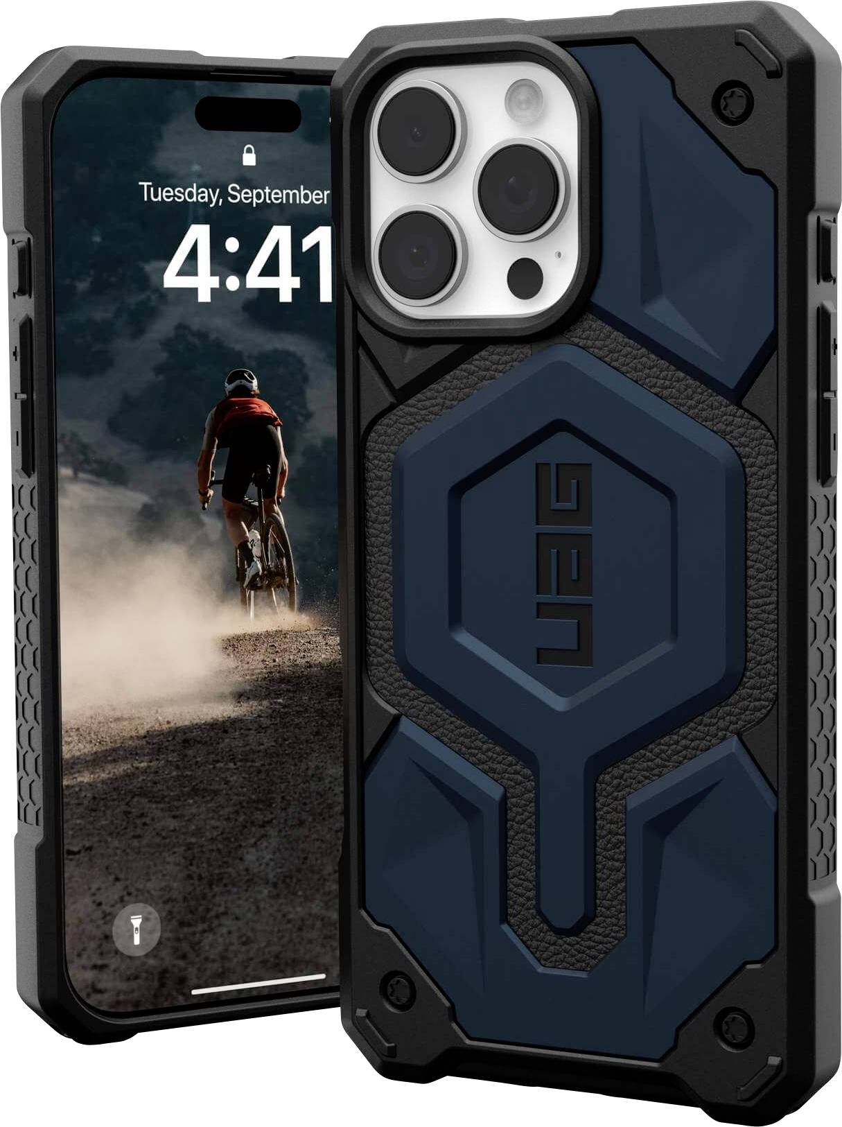 Urban Armor Gear Monarch Pro MagSafe Case Backcover Apple iPhone 16 Pro Max Blau MagSafe kompatibel 114457115555