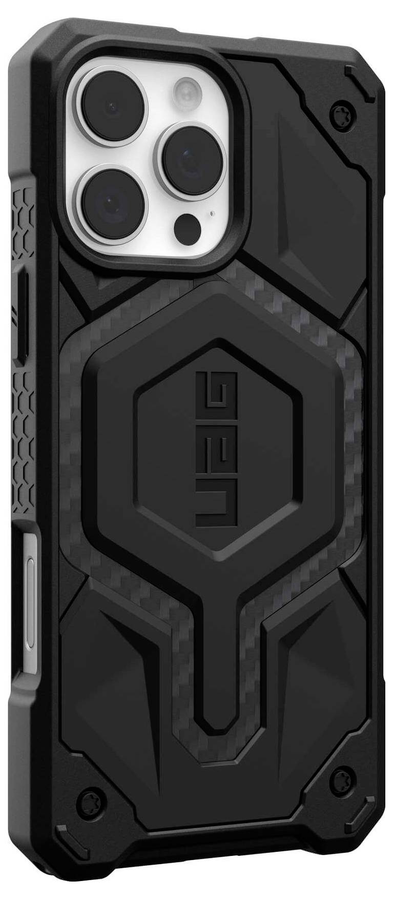 Urban Armor Gear Monarch Case Backcover Apple iPhone 16 Pro Max Carbon Induktives Laden 114461114242