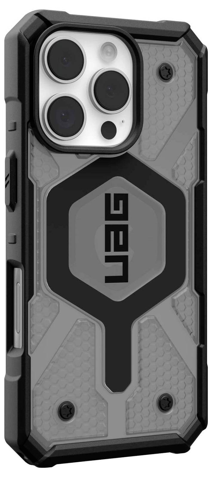 Urban Armor Gear Pathfinder MagSafe Case Backcover Apple iPhone 16 Pro Grau, Transparent MagSafe kompatibel 114464113131