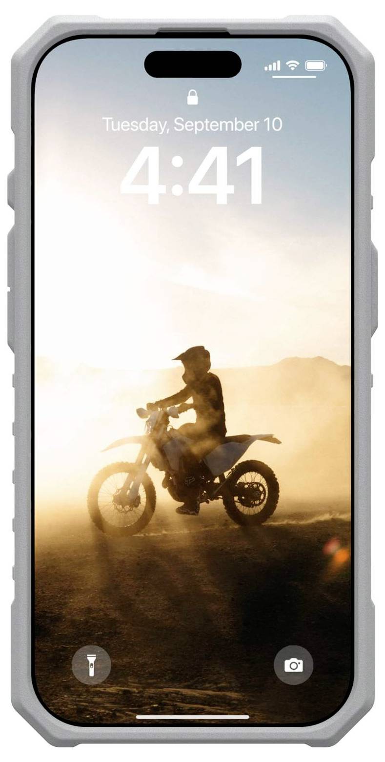 Urban Armor Gear Pathfinder MagSafe Case Backcover Apple iPhone 16 Pro Neon, Transparent MagSafe kompatibel 114464118181