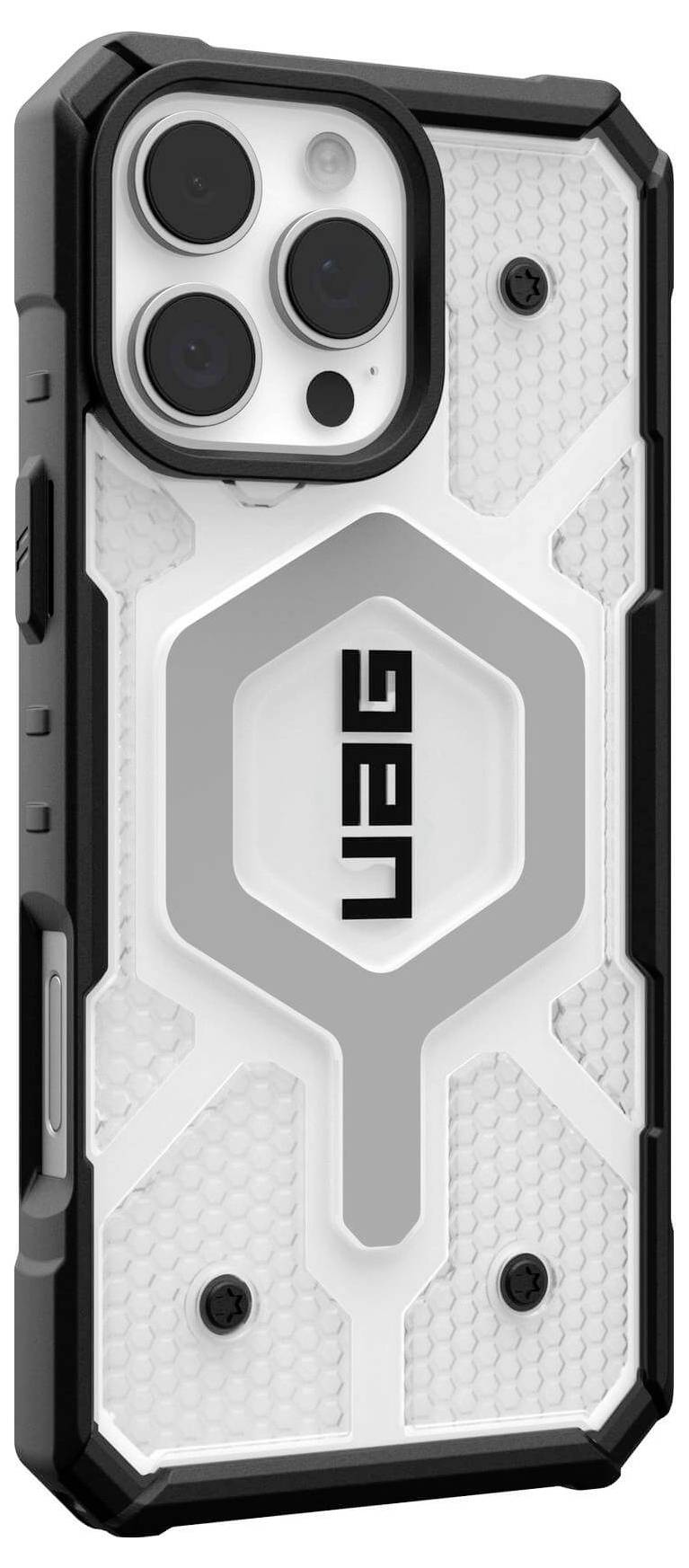 Urban Armor Gear Pathfinder MagSafe Case Backcover Apple iPhone 16 Pro Max Ice, Transparent MagSafe kompatibel 114465114343