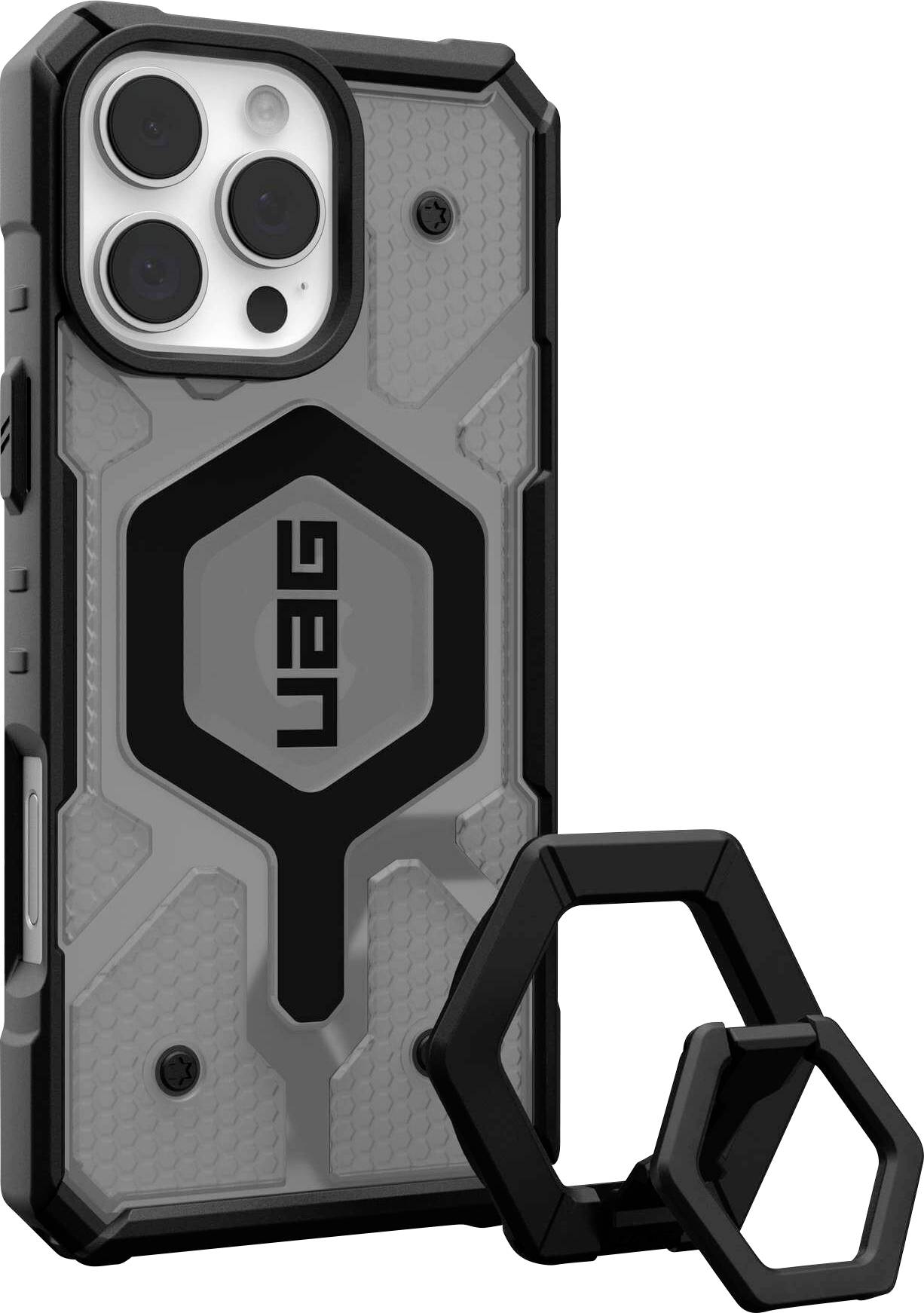 Urban Armor Gear Pathfinder MagSafe Case Bundle Backcover Apple iPhone 16 Pro Max Grau, Transparent, Schwarz MagSafe kompatibel 1144651BV02