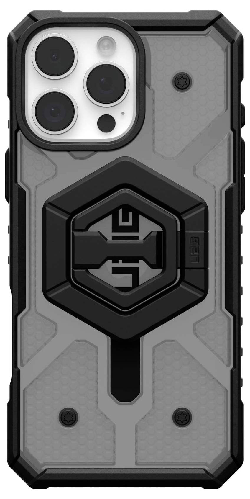 Urban Armor Gear Pathfinder MagSafe Case Bundle Backcover Apple iPhone 16 Pro Max Grau, Transparent, Schwarz MagSafe kompatibel 1144651BV02