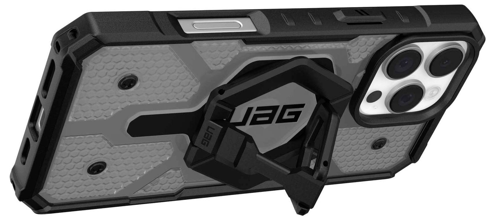 Urban Armor Gear Pathfinder MagSafe Case Bundle Backcover Apple iPhone 16 Pro Max Grau, Transparent, Schwarz MagSafe kompatibel 1144651BV02