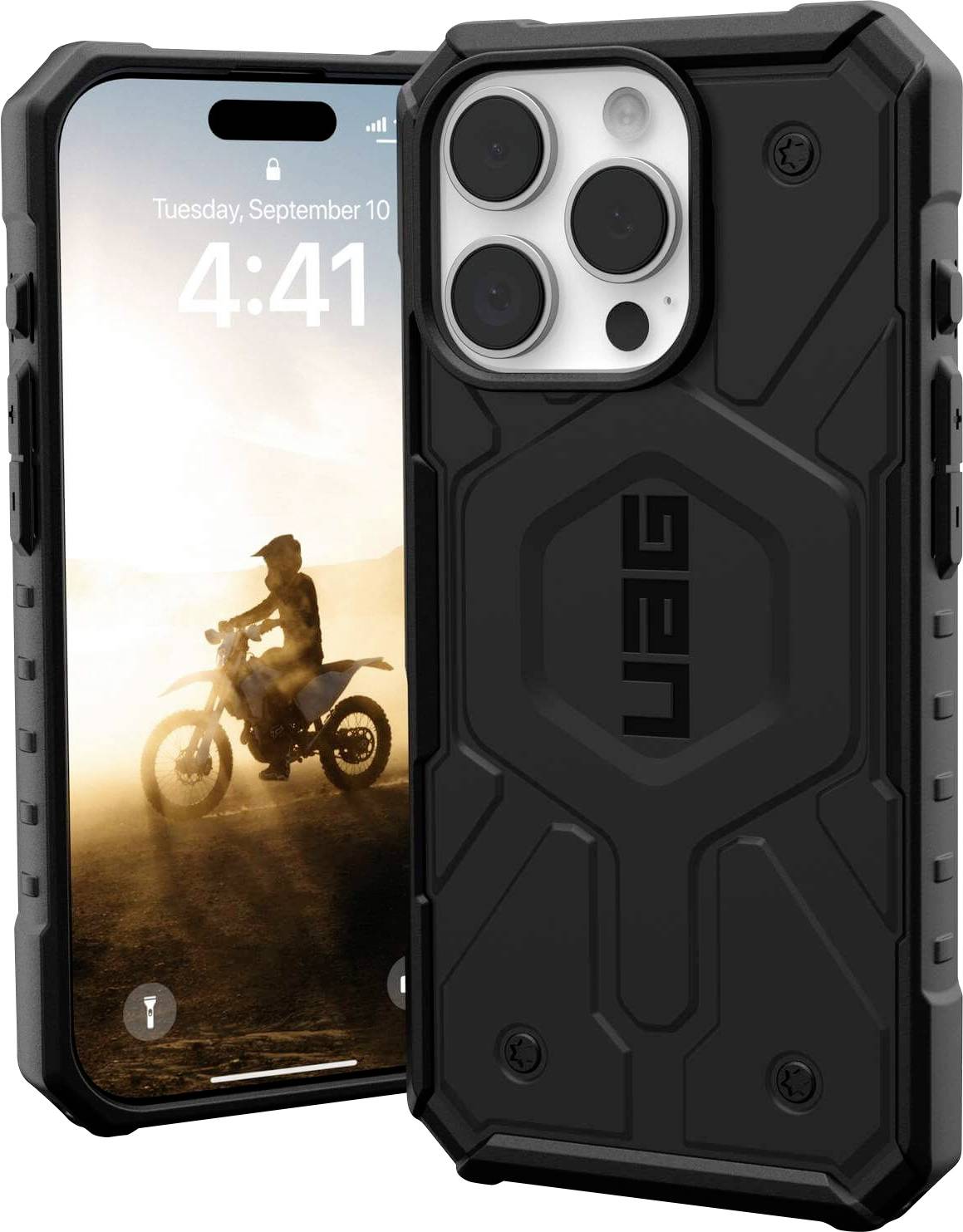 Urban Armor Gear Pathfinder MagSafe Case Backcover Apple iPhone 16 Pro Schwarz MagSafe kompatibel 114468114040