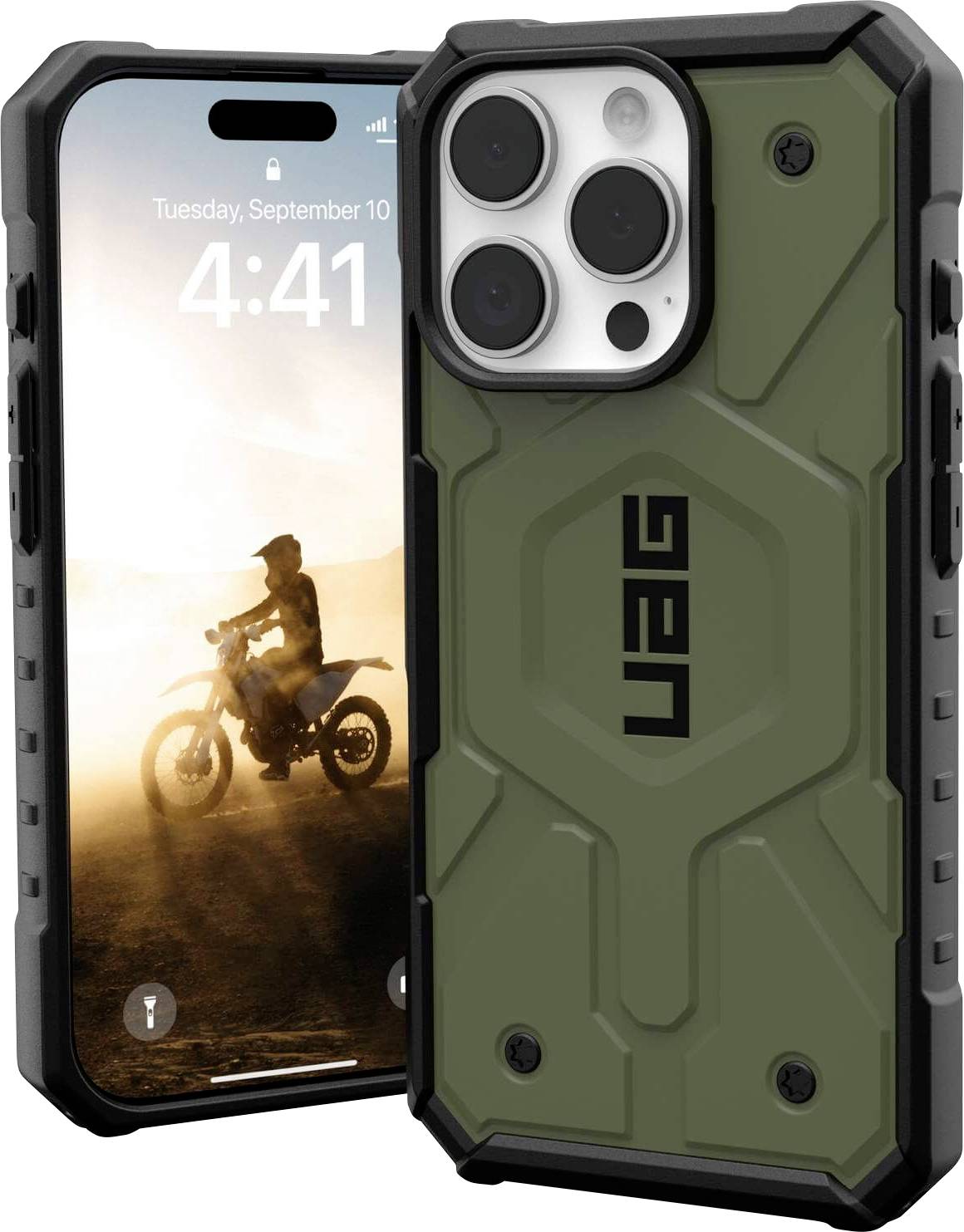 Urban Armor Gear Pathfinder MagSafe Case Backcover Apple iPhone 16 Pro Olivgrün MagSafe kompatibel 114468117272