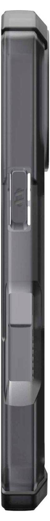 Dunkles, rechteckiges, vertikales Gerät mit abgerundeten Ecken; möglicherweise ein elektronisches oder haushaltsähnliches Produkt.