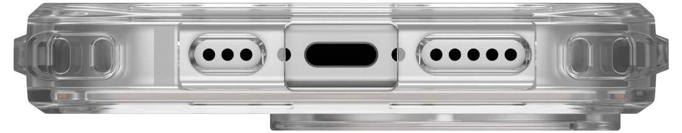 Urban Armor Gear Plyo MagSafe Case Backcover Apple iPhone 16 Pro Ice, Transparent, Rose Gold MagSafe kompatibel 114480114348