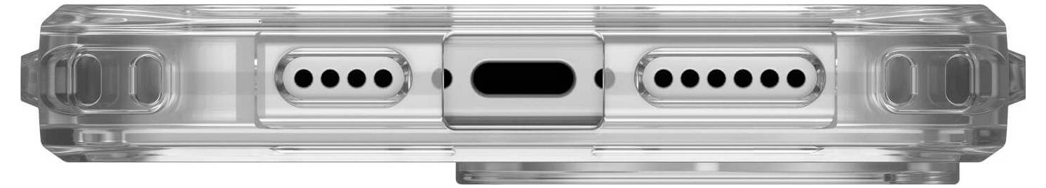 Urban Armor Gear Plyo Case Backcover Apple iPhone 16 Pro Max Ice, Transparent Induktives Laden 114485114343