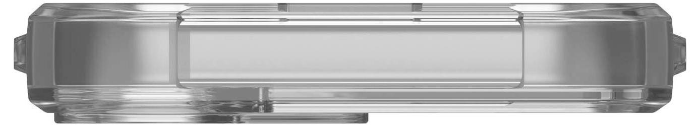 Eine transparente, rechteckige, flache Hülle. Sie scheint aus Kunststoff gefertigt zu sein und hat glatte Oberflächen ohne sichtbare Beschriftungen.