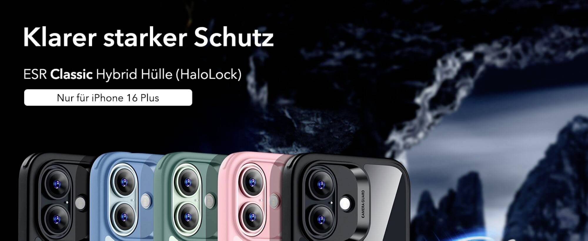 ESR Classic Hybrid HaloLock Case Backcover Apple iPhone 16 Plus Transparent MagSafe kompatibel 1A7680102