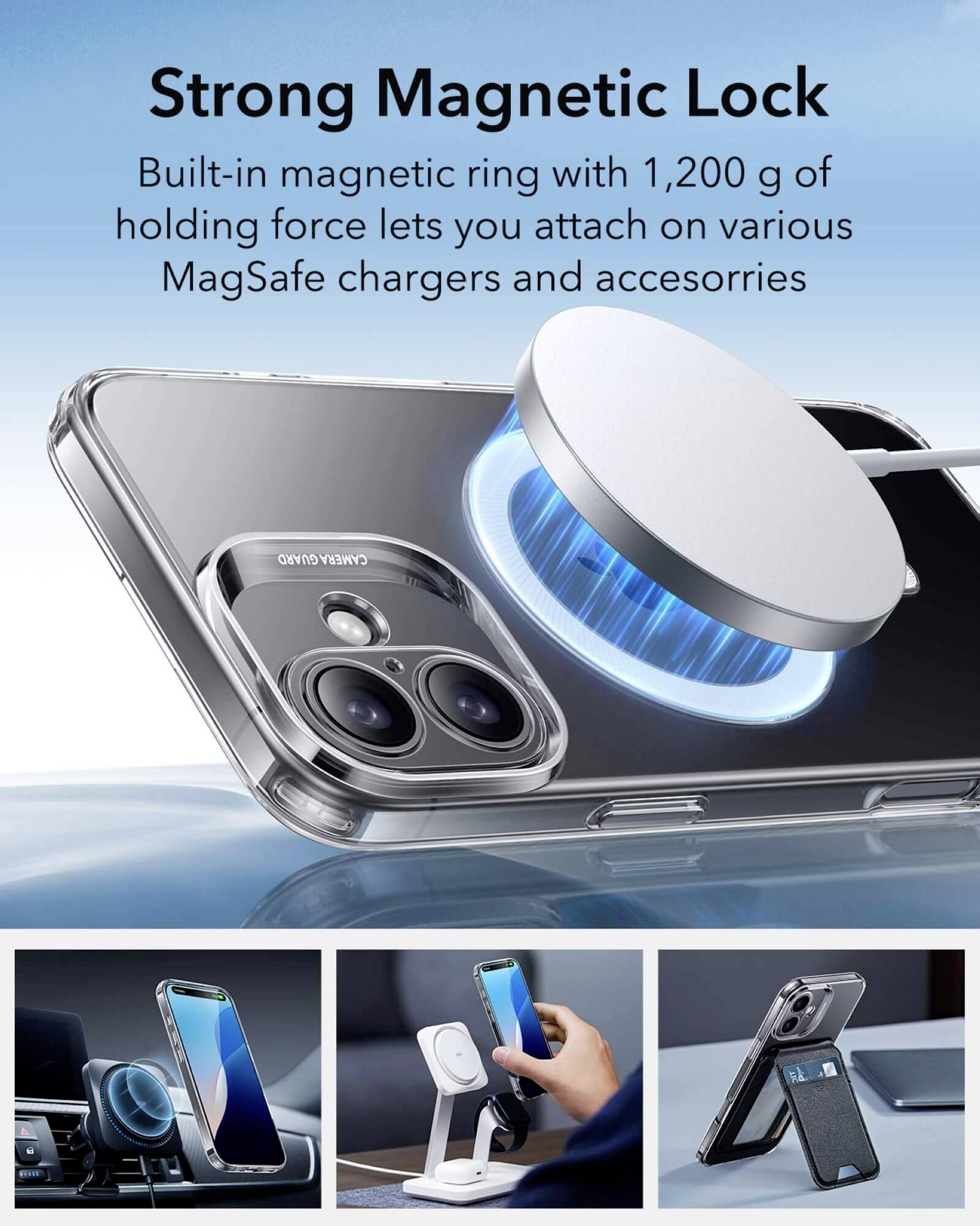 ESR Zero HaloLock Case Backcover Apple iPhone 16 Plus Transparent MagSafe kompatibel 1A7720102