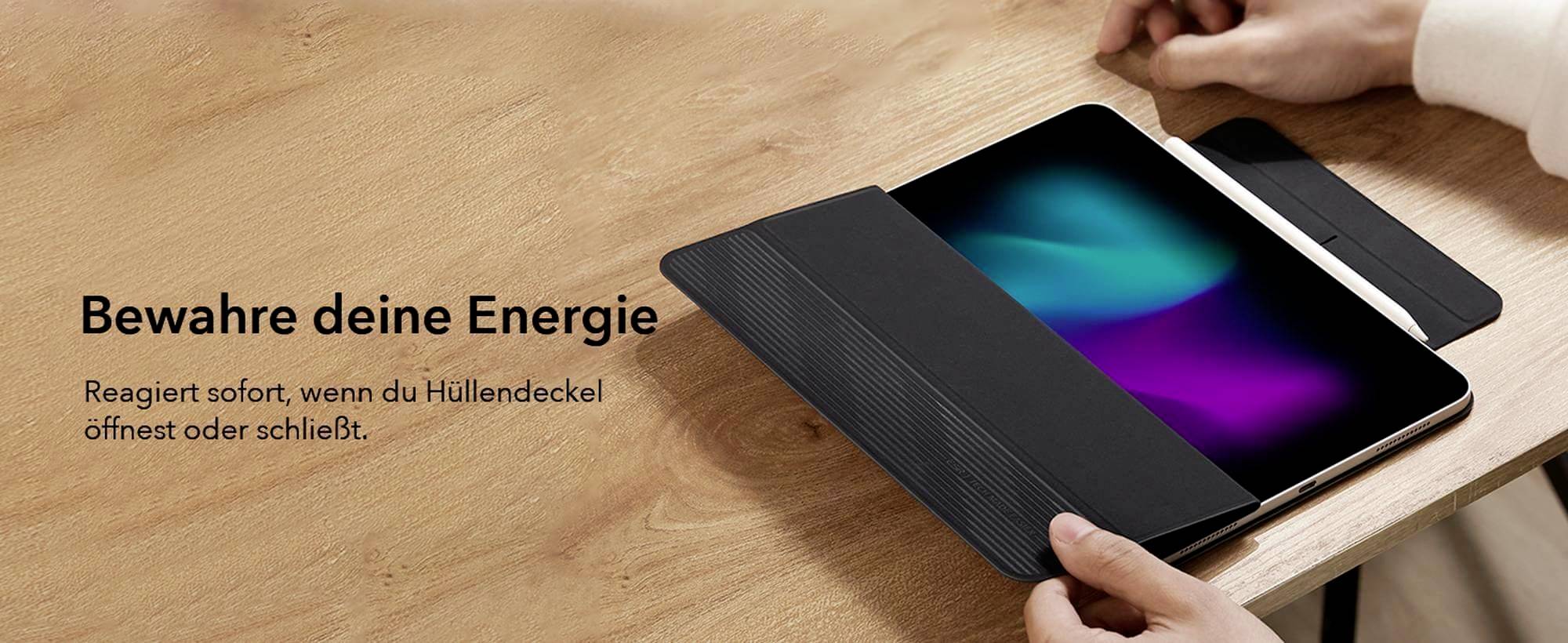 ESR Rebound Magnetic Case Tablet-Cover Apple iPad Pro 13" (M4, 2024) 33cm (13") BookCase Schwarz