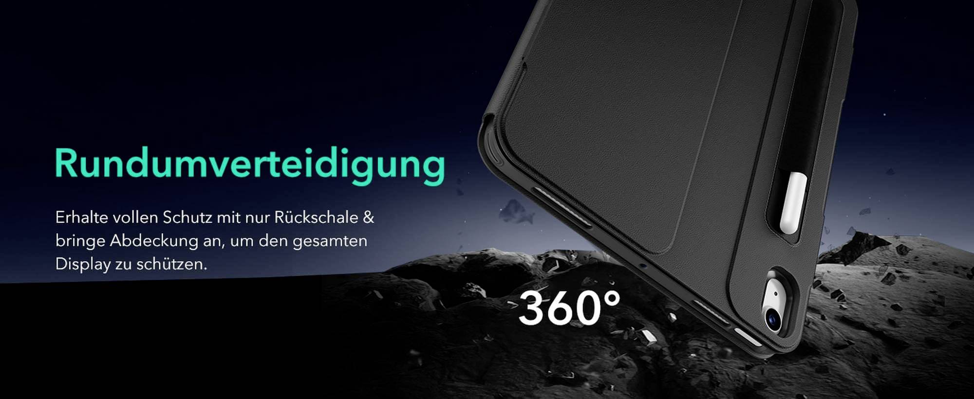 ESR Shift Magnetic Case Tablet-Cover Apple iPad Air 13" (M2, 2024) 33cm (13") BookCase Schwarz