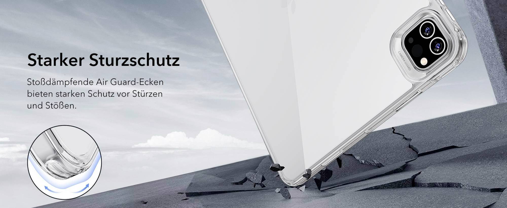 ESR Classic Hybrid Back Case Tablet-Cover Apple iPad Pro 13" (M4, 2024) 33cm (13") Back Cover Transparent