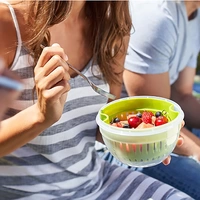 Emsa Clip & Go Fruit Bowl 1.1l Kunststoff mit Deckel, wasserdicht, spülmaschinenfest Transparent, Grün 600577 Emsa Clip & Go Fruit Bowl 1.1l Kunststoff mit Deckel, wasserdicht, spülmaschinenfest Transparent, Grün 600577