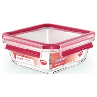 Emsa Clip & Close Frischhaltedose 0.8l Glas mit Deckel, wasserdicht, BPA-frei Transparent, Rot 600747 Emsa Clip & Close Frischhaltedose 0.8l Glas mit Deckel, wasserdicht, BPA-frei Transparent, Rot 600747