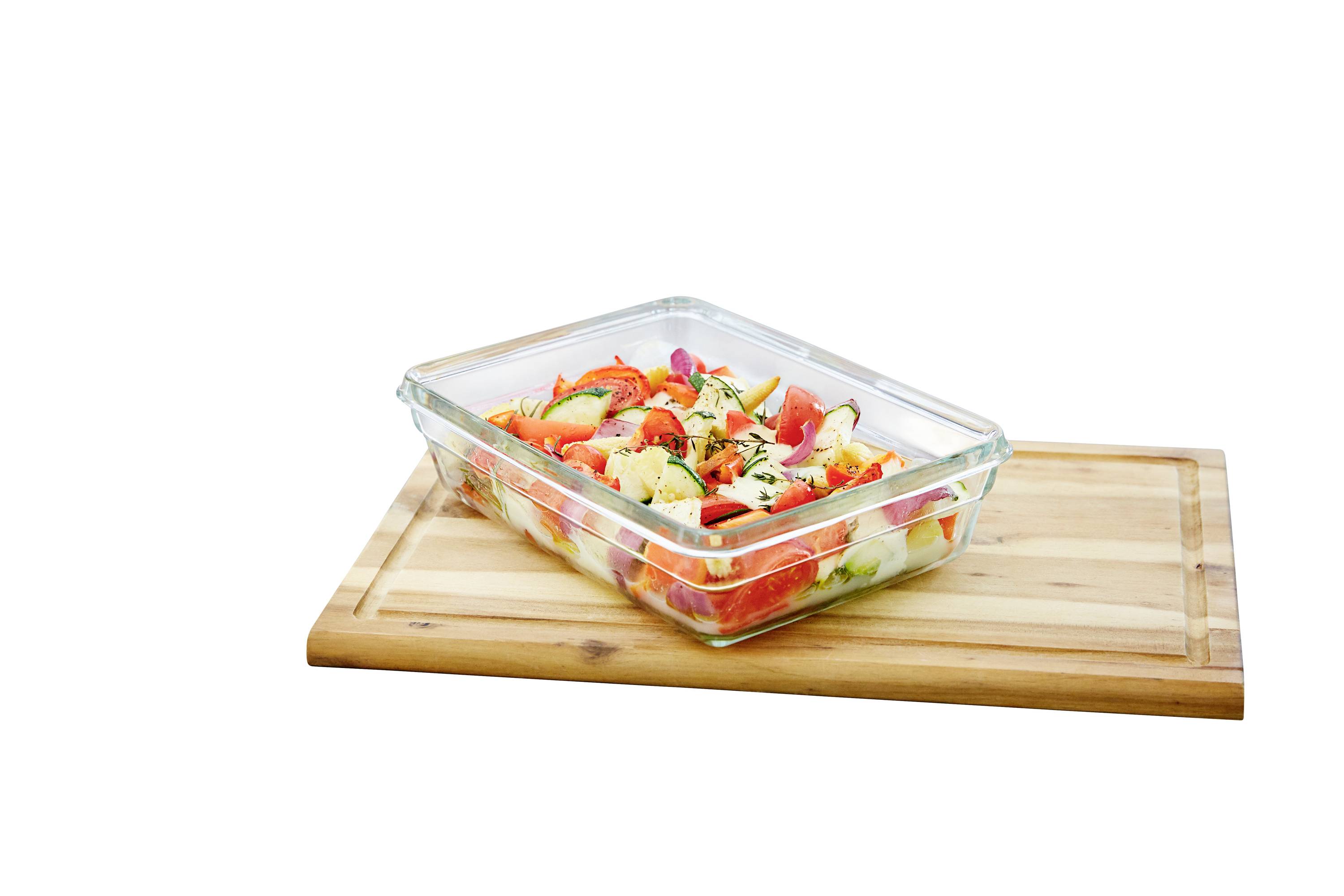 Emsa Clip & Close Aufbewahrungsbehälter 0.8l Glas mit Deckel, mit Klickverschluss, wasserdicht, spülmaschinenfest Transparent