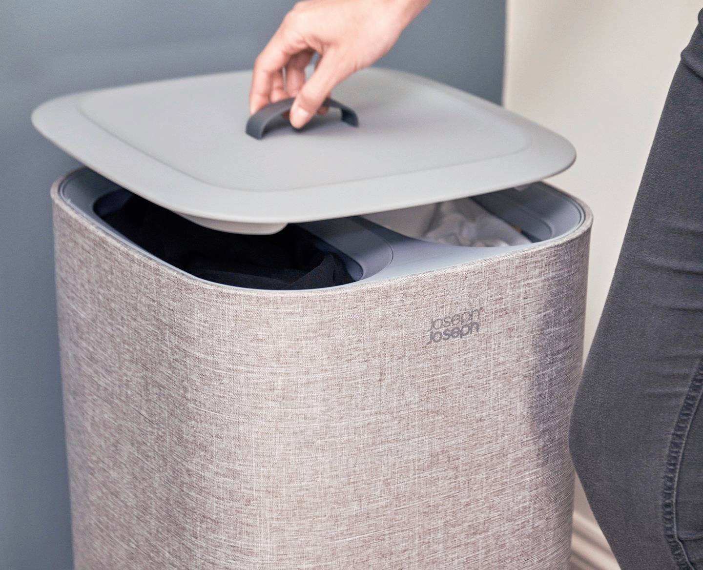 Joseph Joseph 50001 Tota 60l Wäschekorb Freistehend Grau