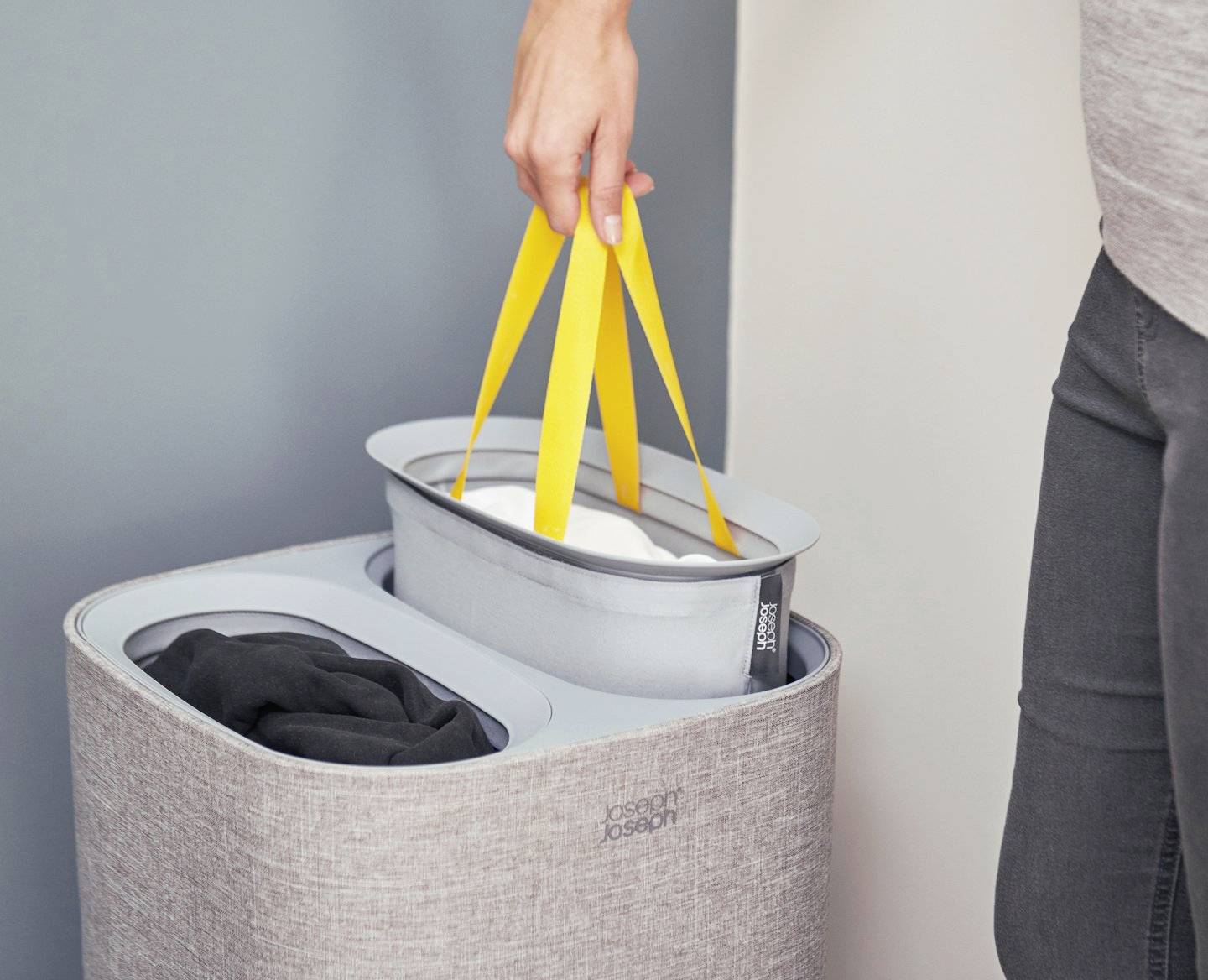 Joseph Joseph 50001 Tota 60l Wäschekorb Freistehend Grau