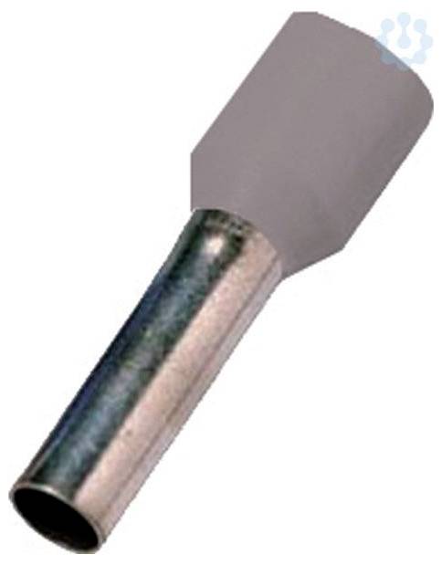 Intercable 180742 Aderendhülse 0.75mm² Teilisoliert Grau