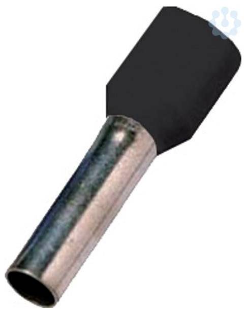 Intercable 180763 Aderendhülse 1.5 mm² Teilisoliert Schwarz