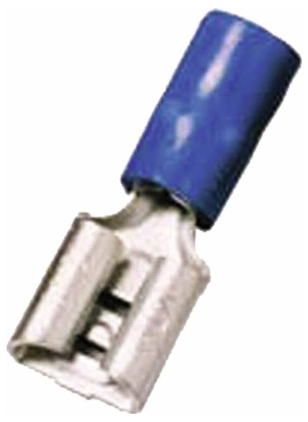Intercable 180873 Flachsteckhülse Steckbreite: 2.80mm Steckdicke: 0.80mm Teilisoliert Blau