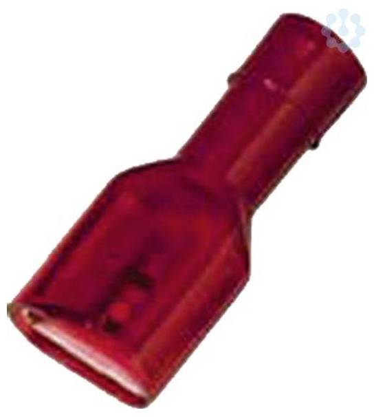 Intercable 180855 Flachsteckhülse Steckbreite: 6.30mm Steckdicke: 0.80mm Vollisoliert Rot