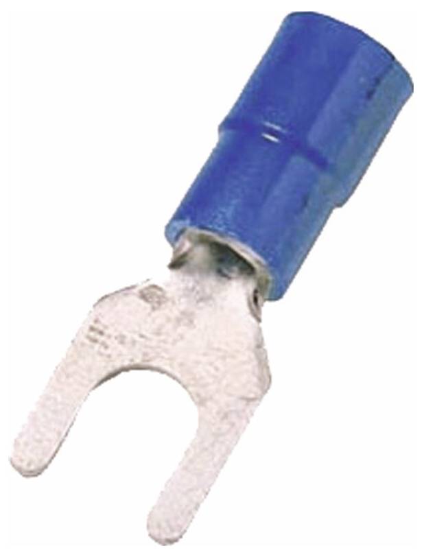 Intercable 180899 Gabelkabelschuh 1.50mm² 2.50mm² Teilisoliert Blau