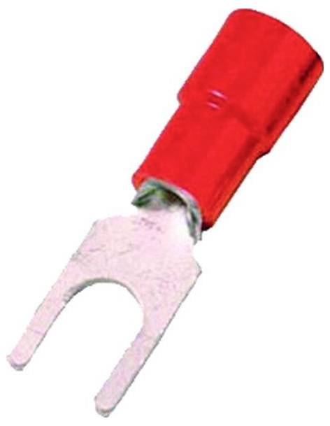 Intercable 180811 Gabelkabelschuh 0.50mm² 1.00mm² Teilisoliert Rot