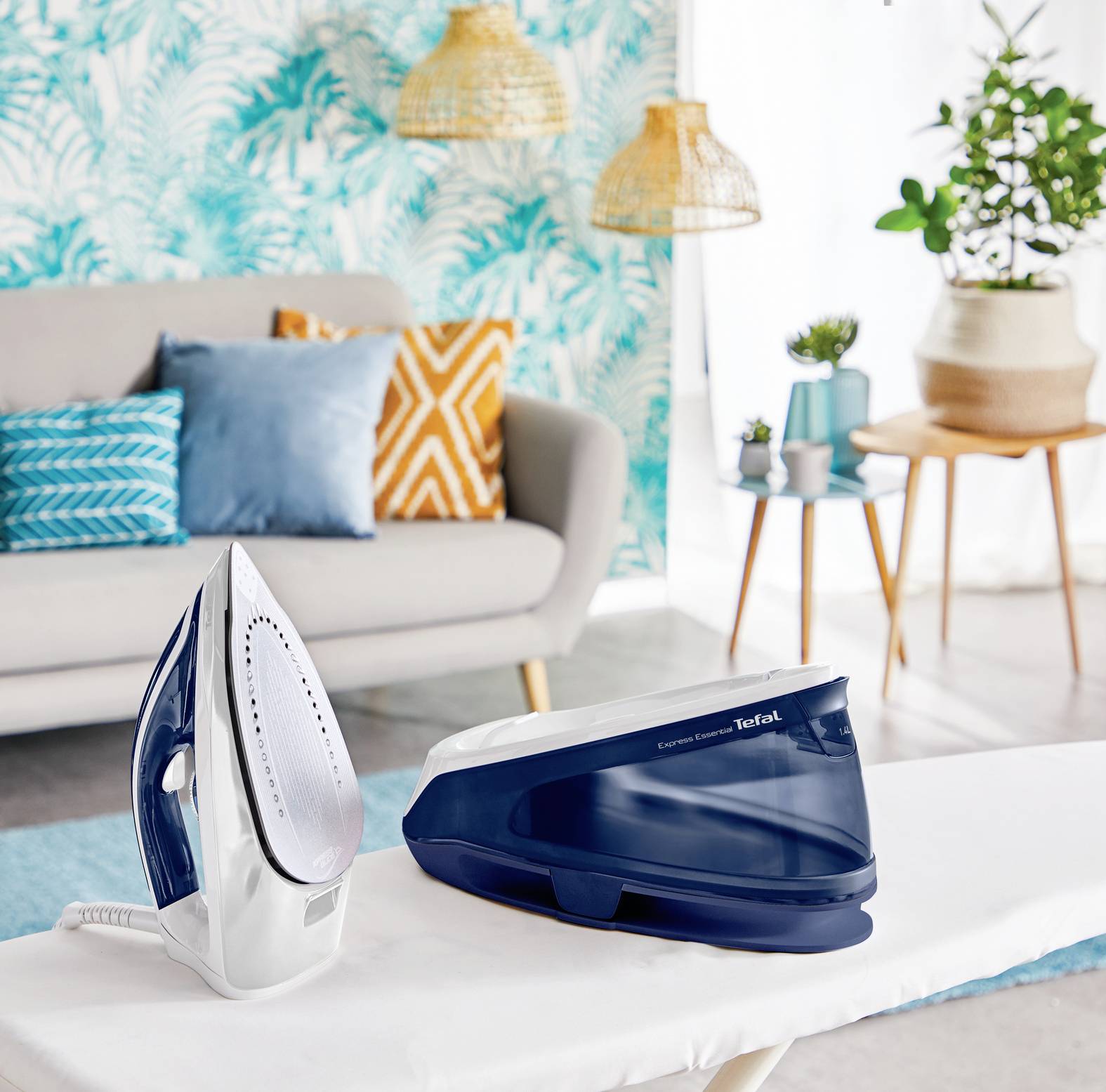 Tefal SV6116E0 SV6116E0 Dampfbügelstation 2200 W Blau, Weiß