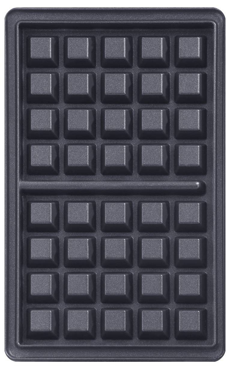 Backform aus Metall mit rechteckigen Fächern für 30 kleine Würfelformen, geeignet zum Backen von Würfelgebäck oder Pralinen.