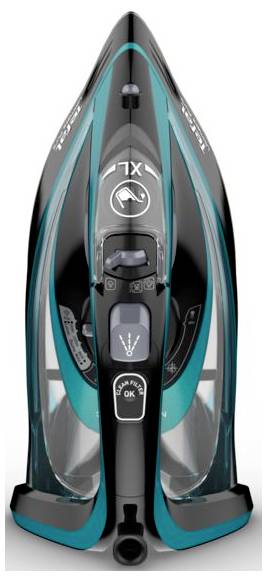 Tefal FV 9844 Ultimate Pure Dampfbügeleisen Schwarz, Grün 3200W