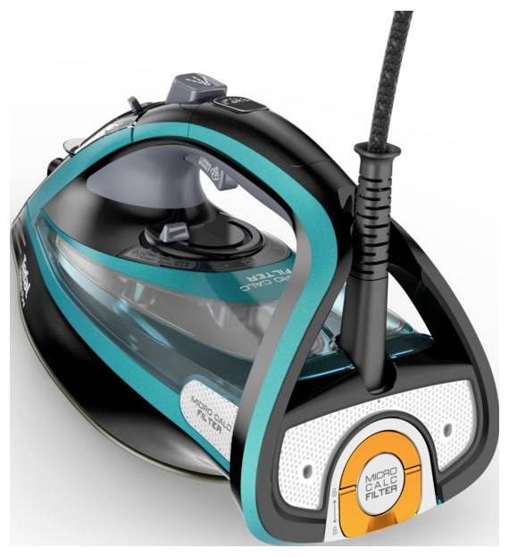 Tefal FV 9844 Ultimate Pure Dampfbügeleisen Schwarz, Grün 3200W