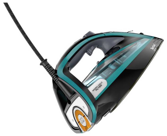 Tefal FV 9844 Ultimate Pure Dampfbügeleisen Schwarz, Grün 3200W