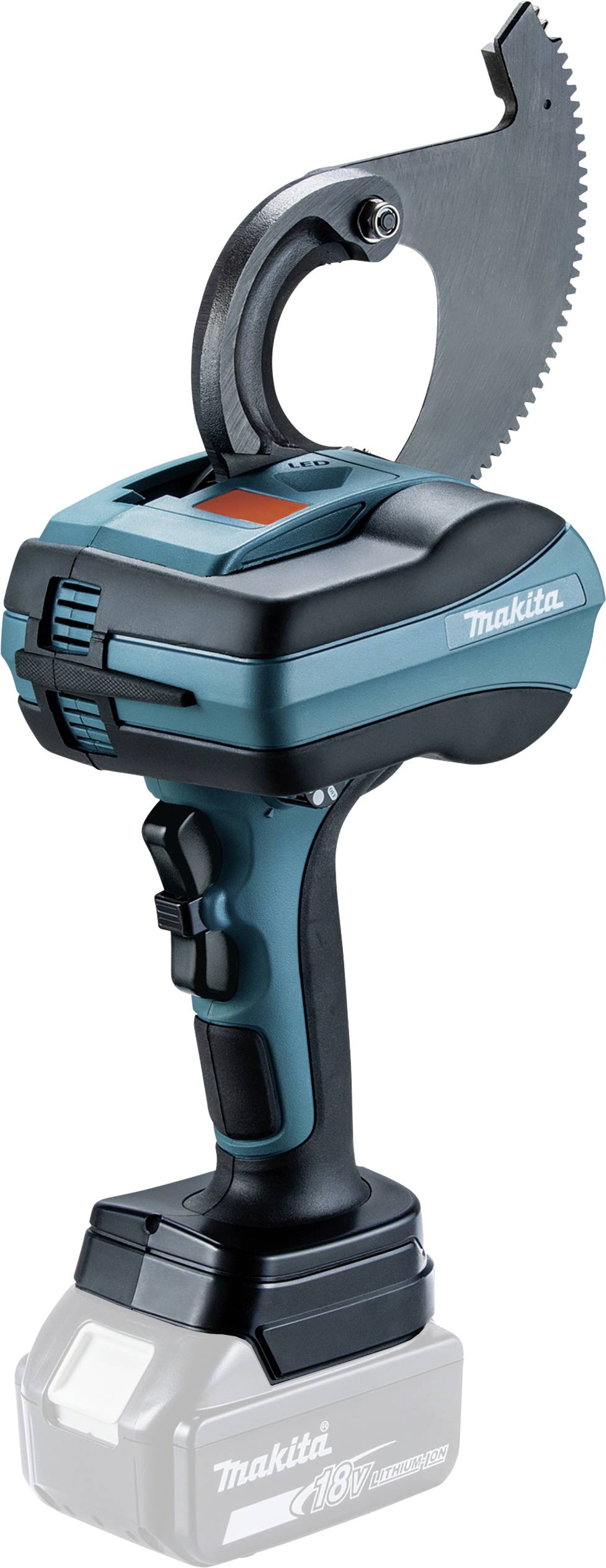 Makita DTC100ZK Kabelschneider Geeignet für (Abisoliertechnik) Alu- und Kupferkabel, ein- und mehrdrähtig 47mm